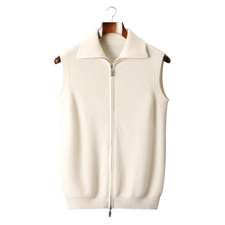Emma & Rose cashmere bodywarmer vest — premium knitwear