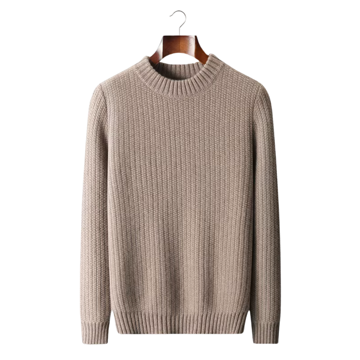 Emma & Rose heavyweight cashmere crewneck sweater — premium winter knitwear