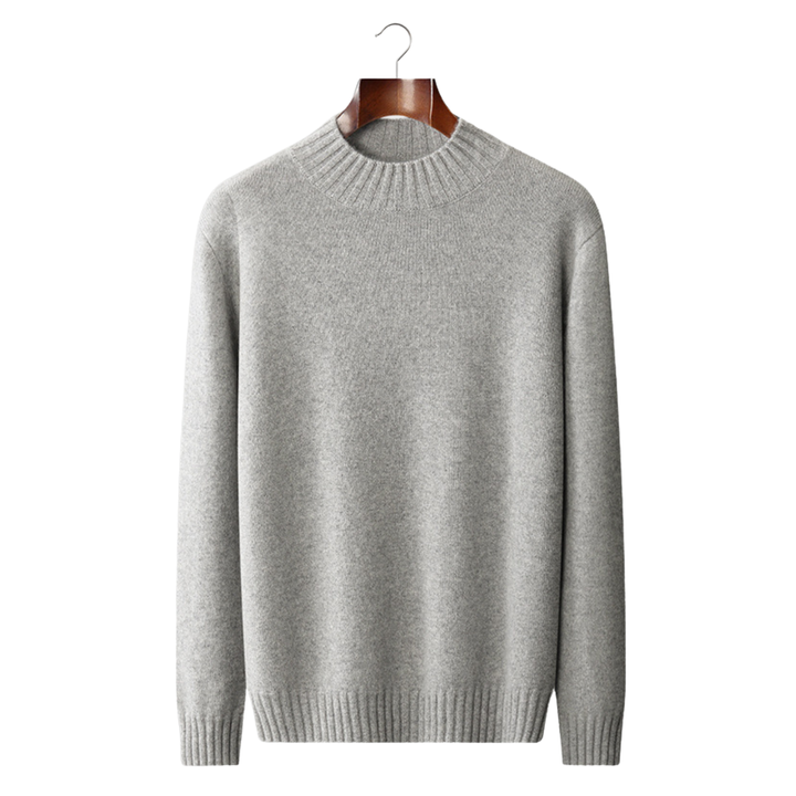 Emma & Rose cashmere mockneck sweater — premium winter knitwear
