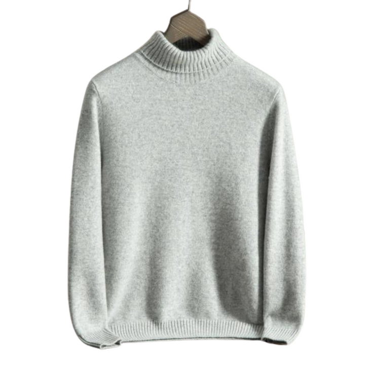Emma & Rose soft ribbed cashmere turtleneck jumper — premium winter knitwear