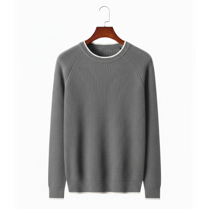 NOBA WOOL TWO TONE CREWNECK