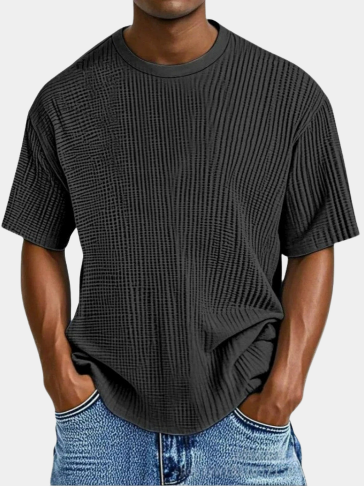 LAURENT MONACO | WAFFLE KNIT T-SHIRT FOR MEN