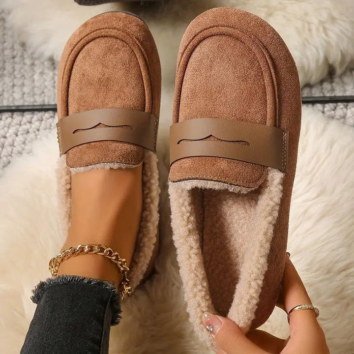 Deren Non-Slip Loafers with Fleece Lining, view 3 - Elena Harper
