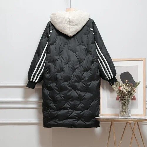 Danielle - Elegant Oversized Down Jacket with Hood