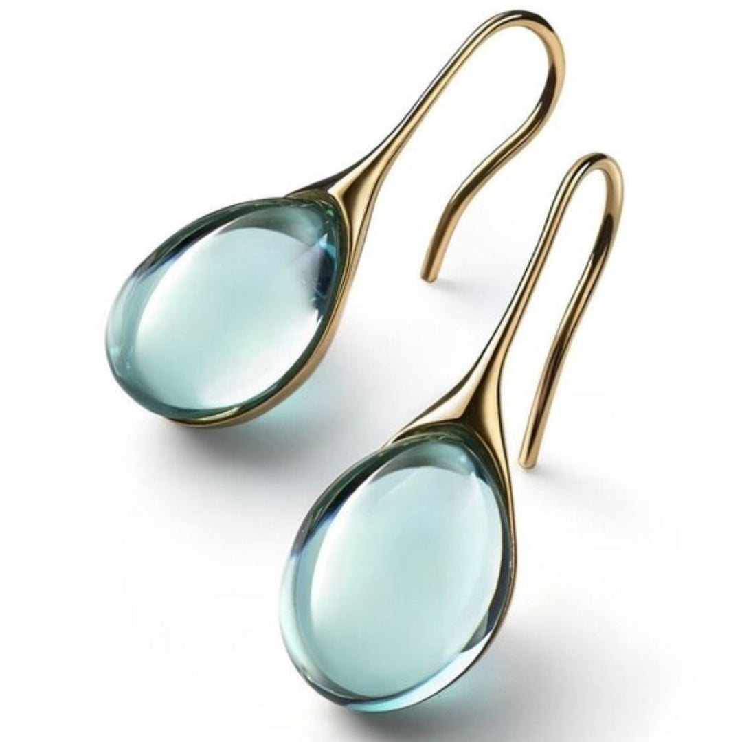 Paula Stylish Dangle Crystals Earrings - Elena Harper