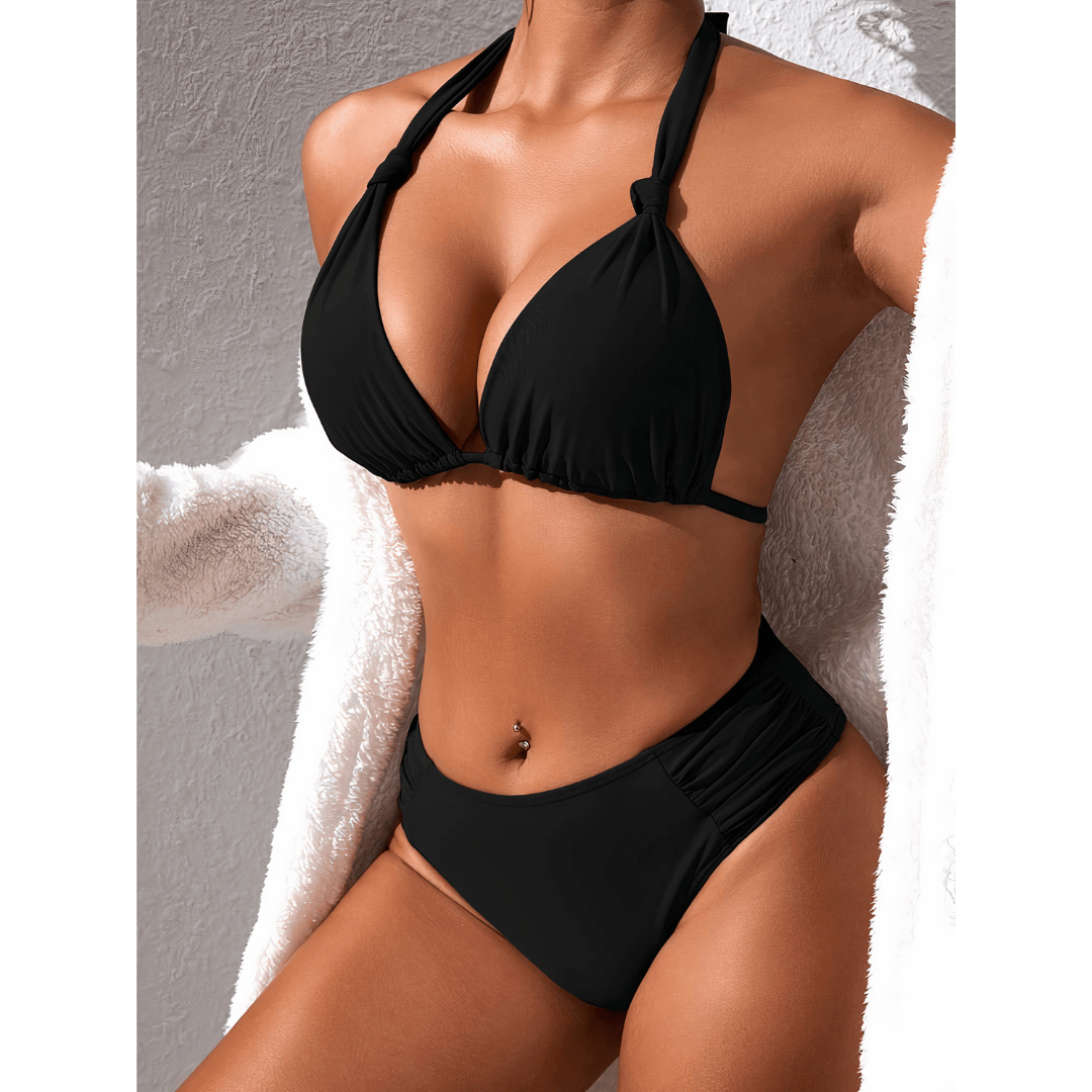 Summer™ Serenity Bikini by Emma & Rose Manhattan, featuring a stylish, colorful bikini top and bottom with floral pattern.