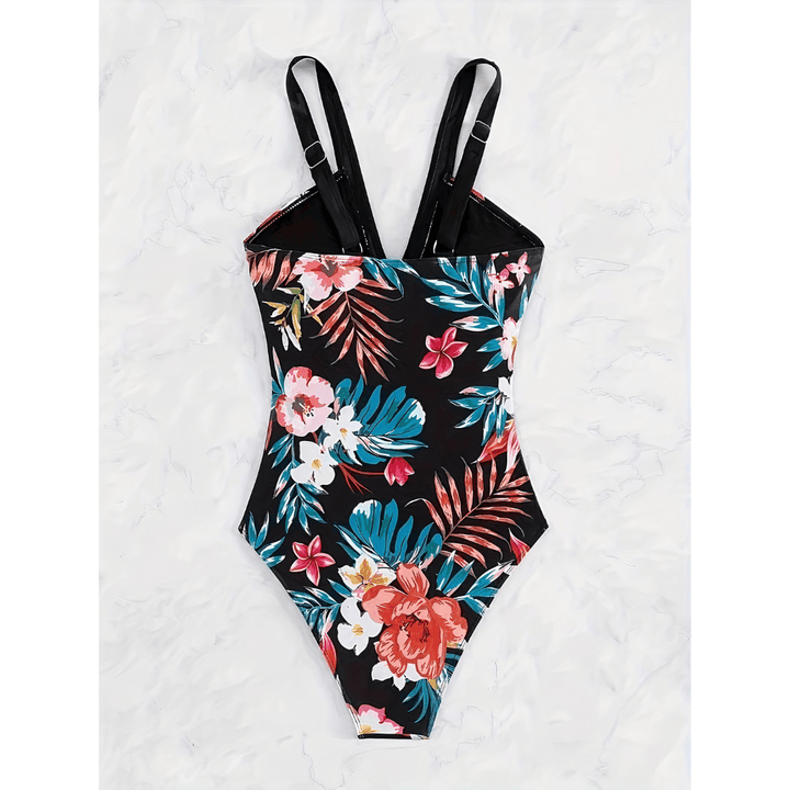 Lize™ Blossom Royale Swimsuit by Emma & Rose Manhattan featuring vibrant floral print and sleek, fitted swimwear design.