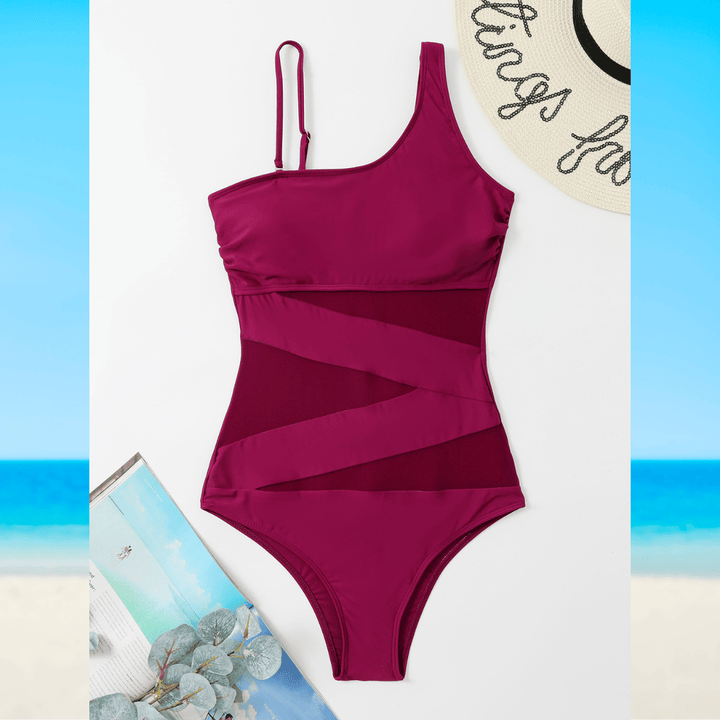 Sunset™ Elegance Swimsuit by Emma & Rose Manhattan featuring a stylish one-piece design with vibrant sunset-inspired colors.