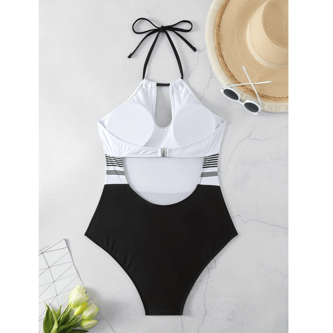 Ivory™ Illusion Swimsuit by Emma & Rose Manhattan, featuring a sleek, seamless design and elegant ivory fabric for stylish poolside wear.