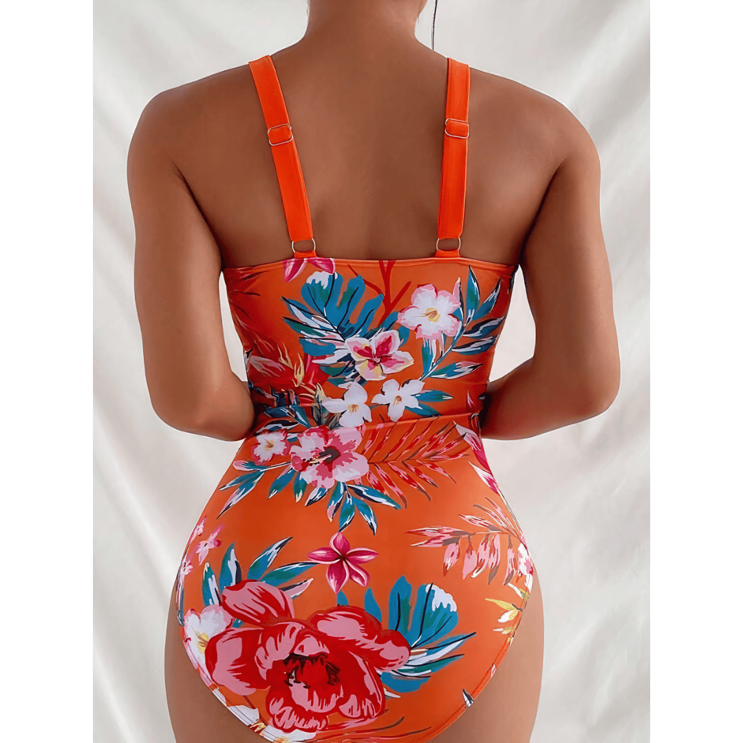 Lize™ Blossom Royale swimsuit by Emma & Rose Manhattan featuring vibrant floral pattern and supportive fit.
