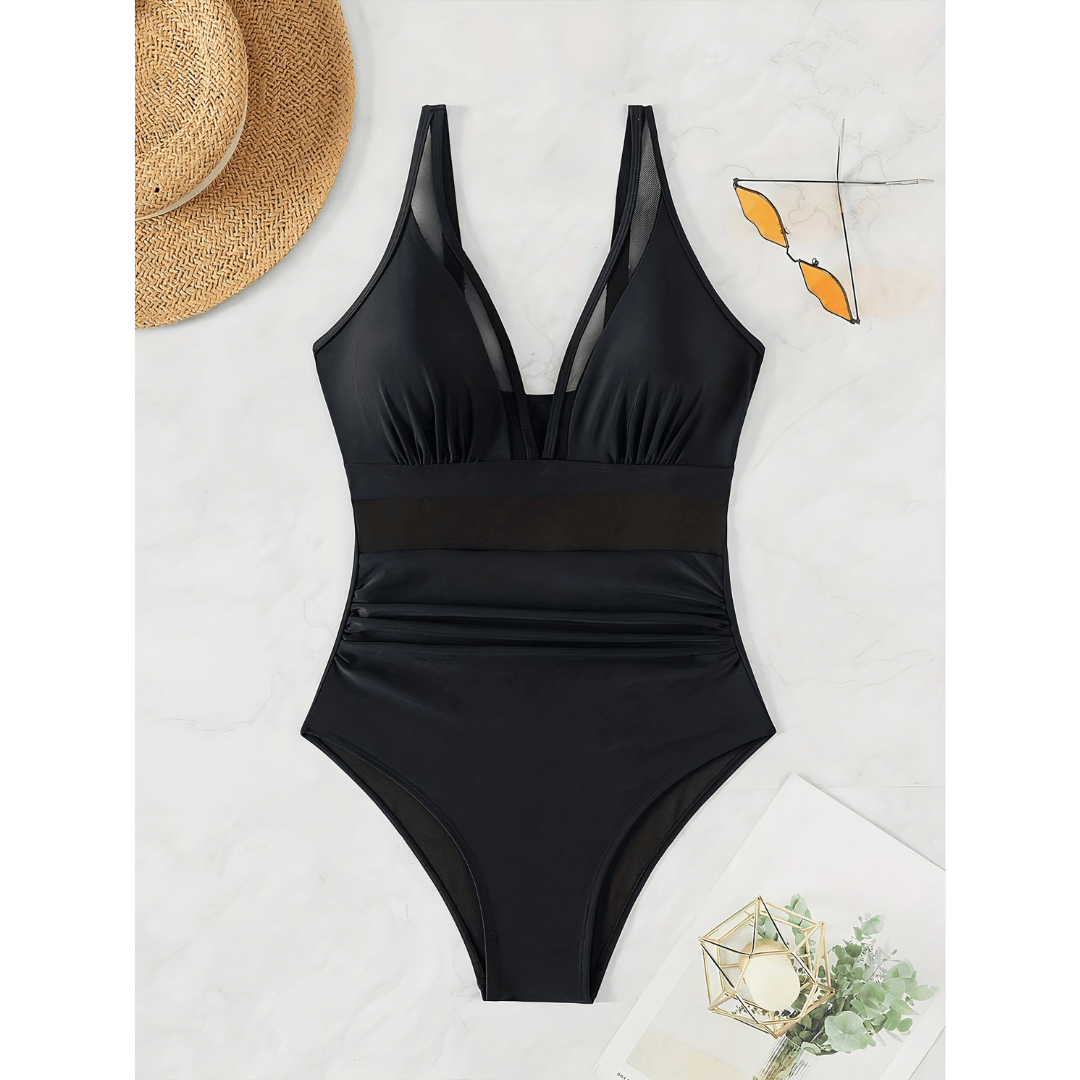 Johanna™ Crystal Cove Swimsuit by Emma & Rose Manhattan, featuring a stylish one-piece design with vibrant patterns and supportive fit.