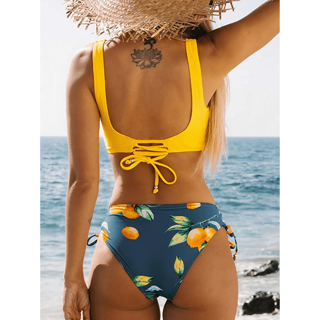 Emma & Rose Manhattan Delia™ Summer Breeze Bikini Comfort, featuring a stylish, comfortable bikini top with soft pastel fabric and adjustable straps.