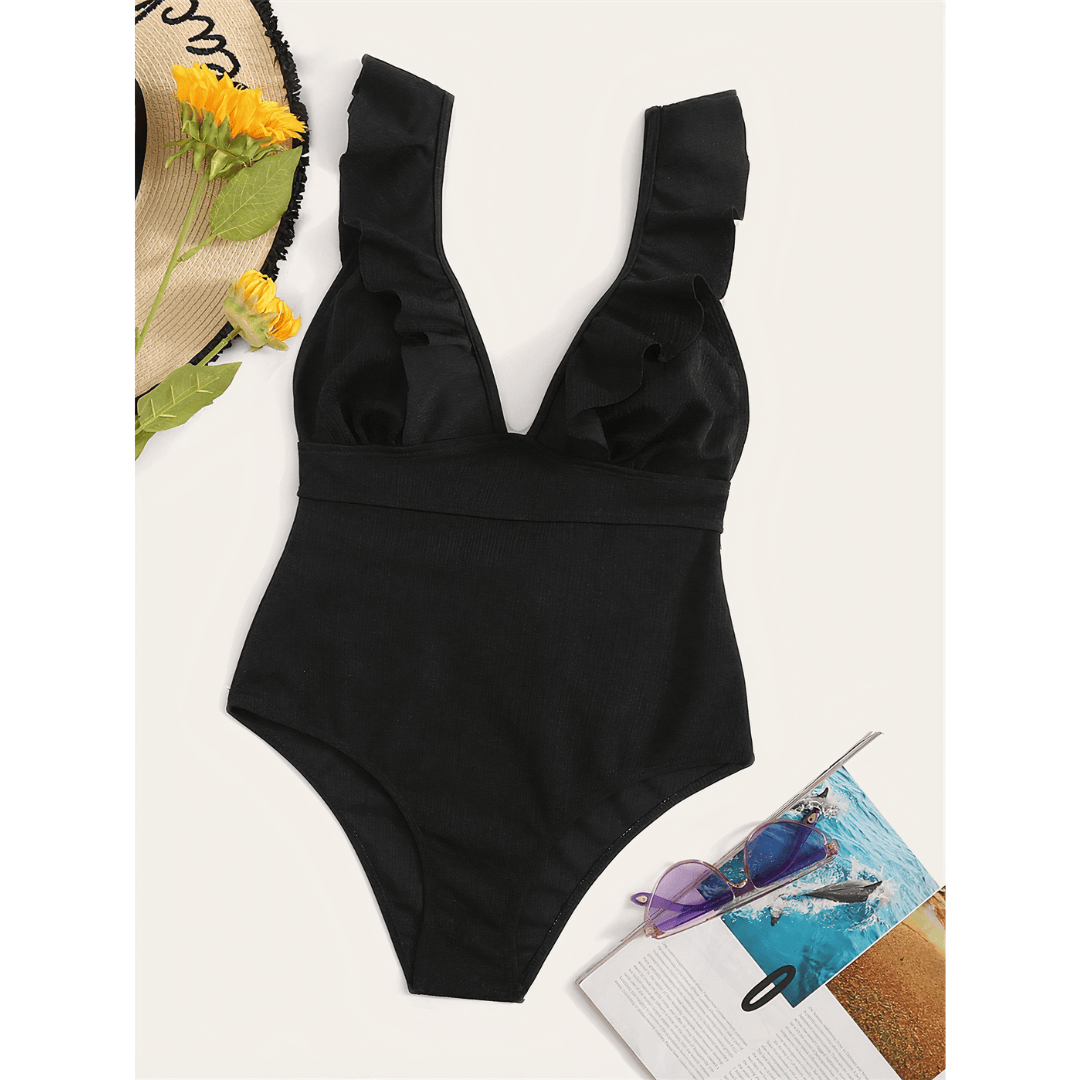 Olivia™ Mirage Swimsuit by Emma & Rose Manhattan, featuring a stylish one-piece with vibrant print and seamless fit.