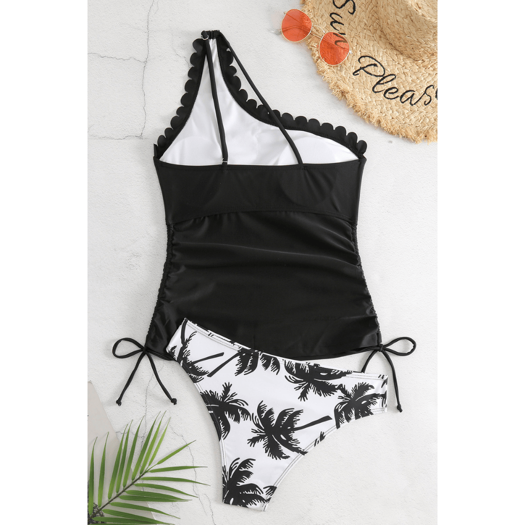 Emma & Rose Manhattan Palm Breeze Tankini top in vibrant floral print, featuring supportive straps and comfortable fit.
