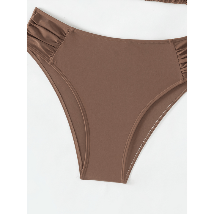Summer™ Serenity Bikini by Emma & Rose Manhattan, featuring a stylish, colorful swimsuit with a halter top and matching bottoms.