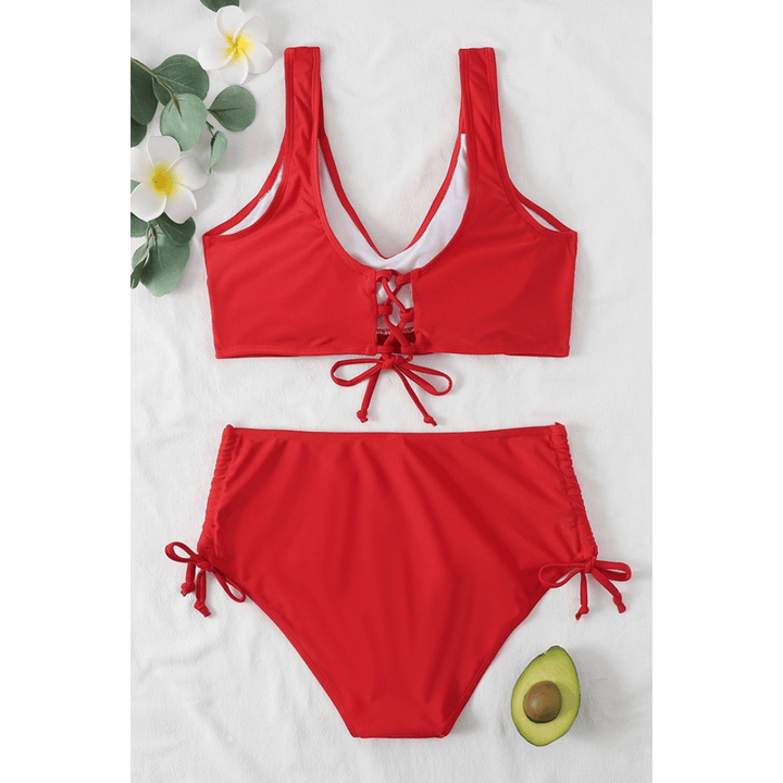Elmarie SummerChic Bikini Set by Emma & Rose Manhattan, featuring a stylish two-piece swimsuit with vibrant colors and modern design.