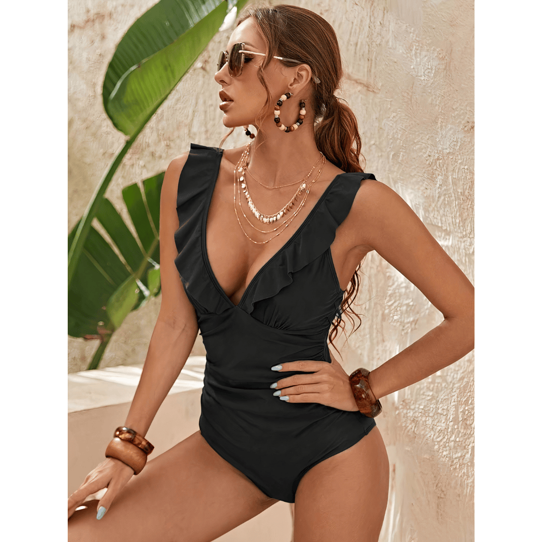 Florence™ Flair Swimsuit by Emma & Rose Manhattan, featuring a stylish design with vibrant colors and a flattering fit.