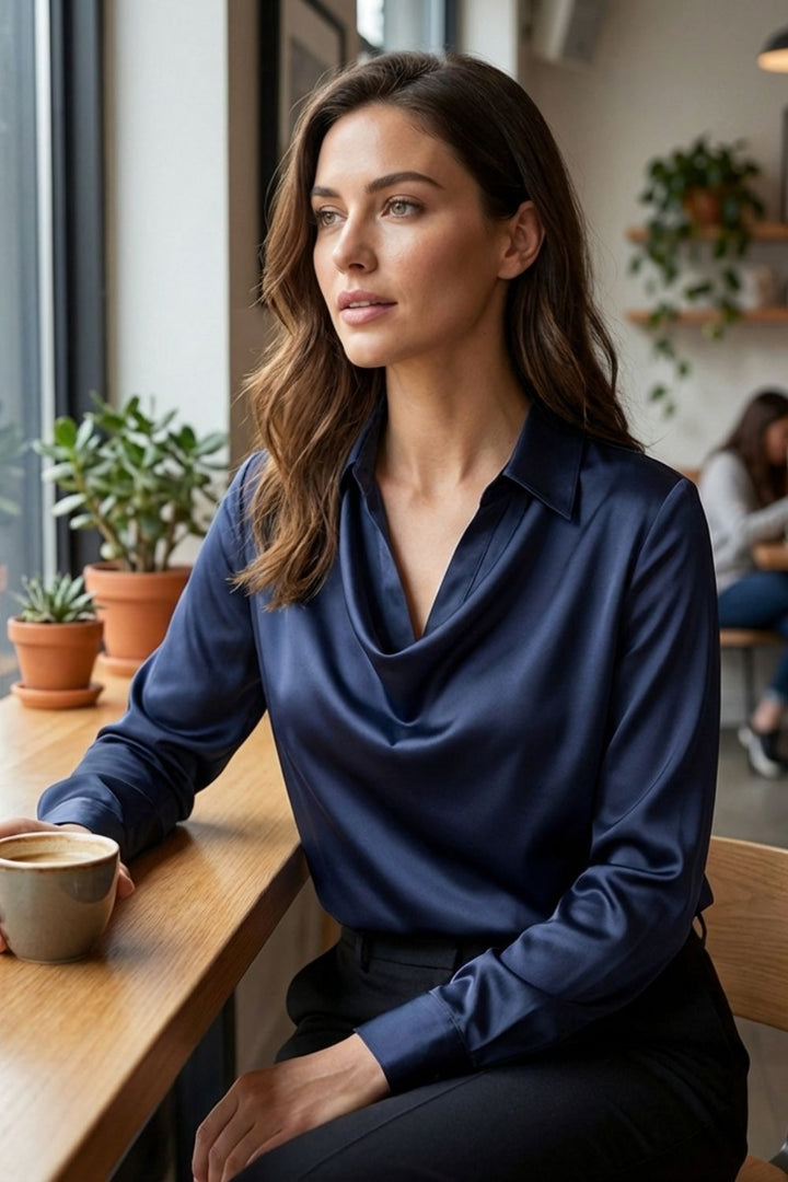Women’s Satin Blouse | Waterfall