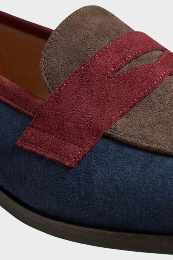 Women's Round Toe Moccasins with Low Heel