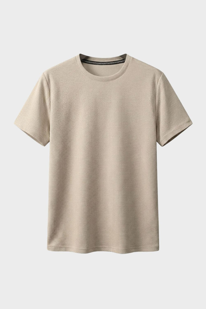 Men's Waffle Tee | Crew Neck