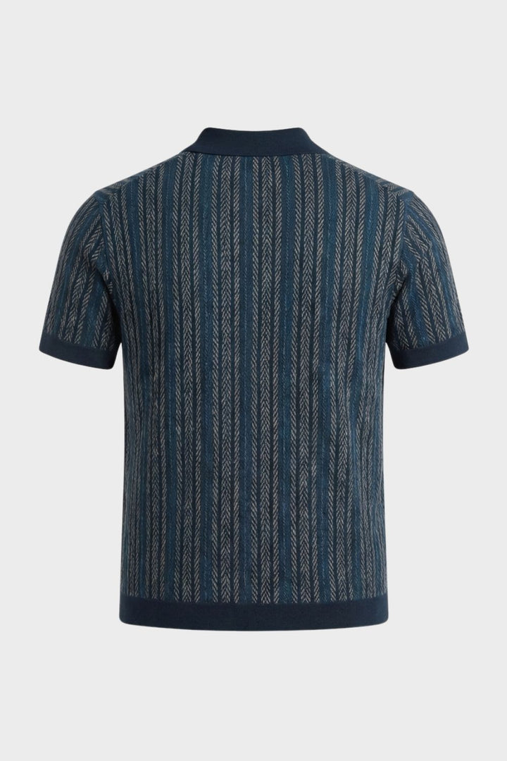 Men's Knit Polo | Jacquard