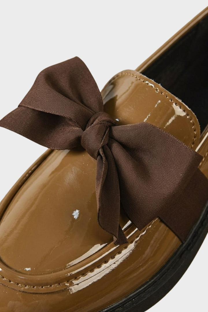 Women's Slip-On Loafer | Bow Decoration