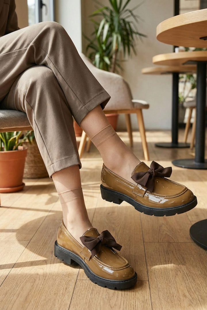Women's Slip-On Loafer | Bow Decoration