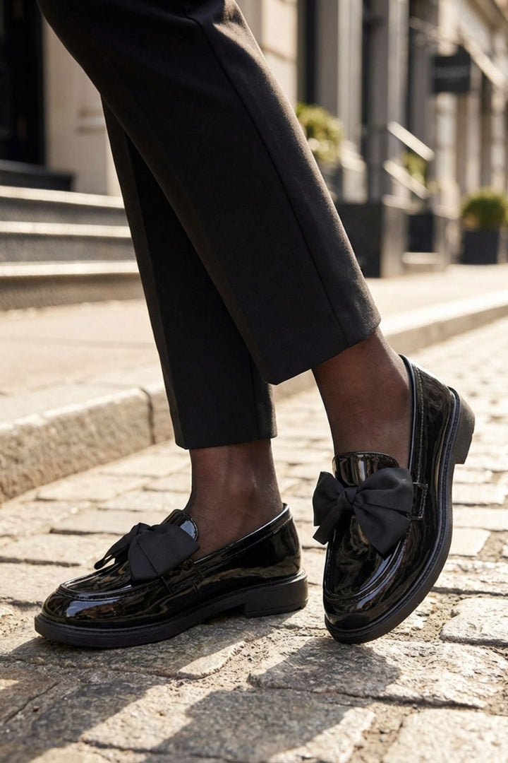 Women's Slip-On Loafer | Bow Decoration