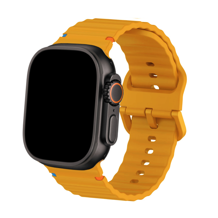 Silicone Watch Band with Two-Color Design for Apple Watch