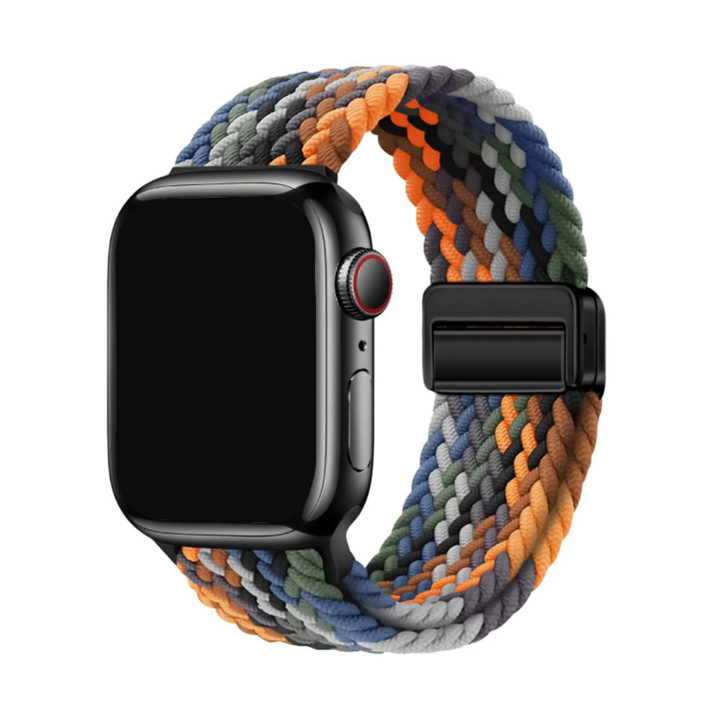Woven Stretch Apple Watch Band with Adjustable Buckle