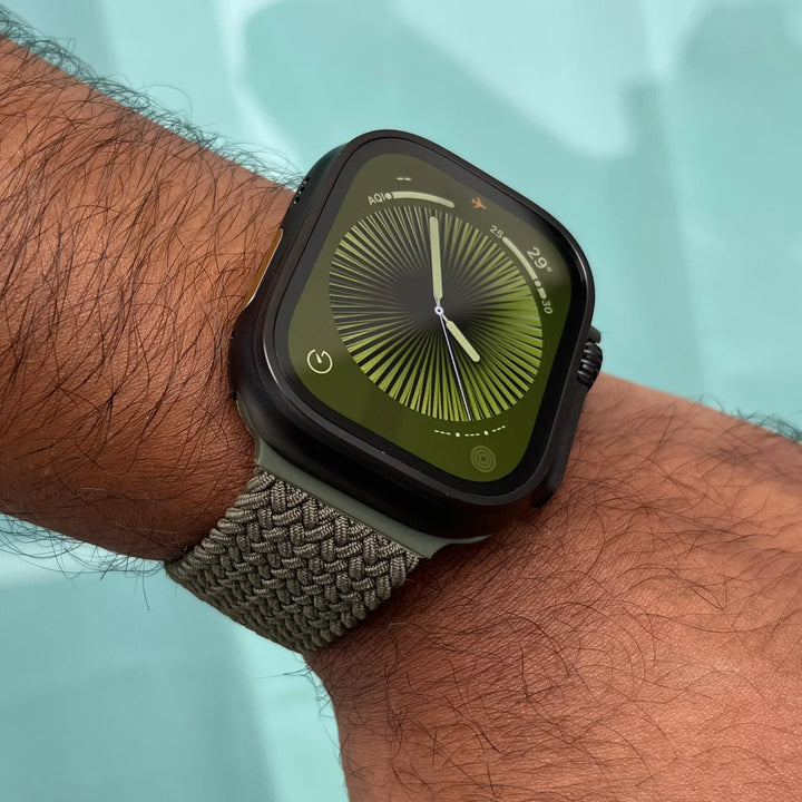 Woven Stretch Apple Watch Band with Adjustable Buckle