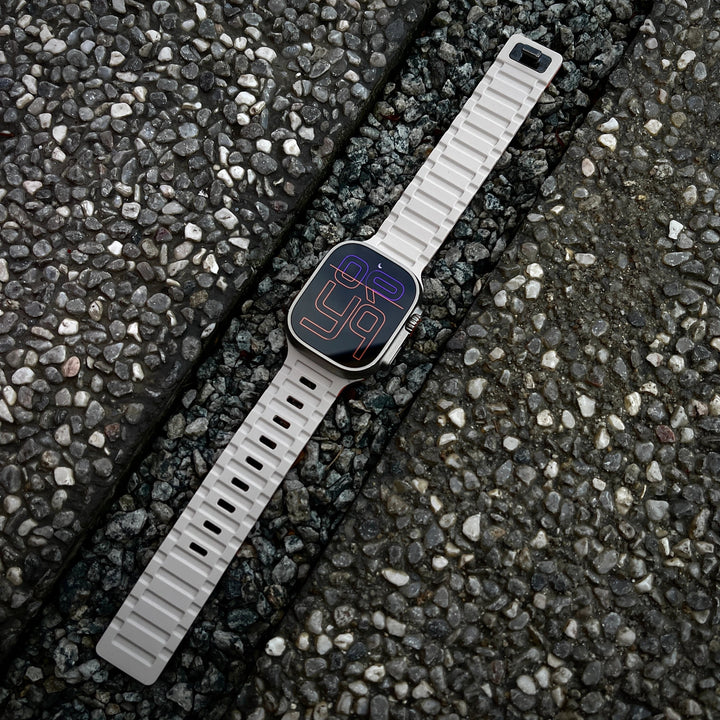 Silicone Watch Band with Magnetic Closure for Apple Watch