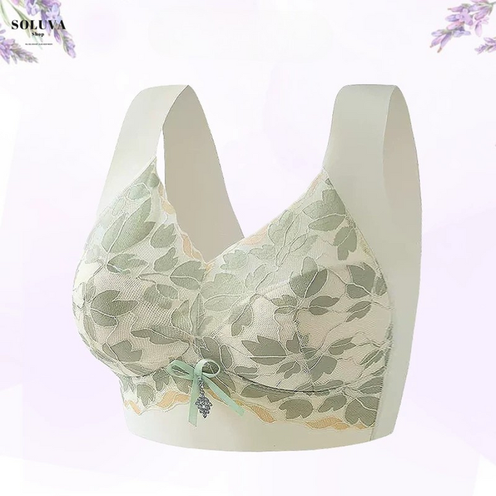 Emma & Rose SoftLift seamless lift bra in neutral color, displaying smooth, supportive design with adjustable straps.