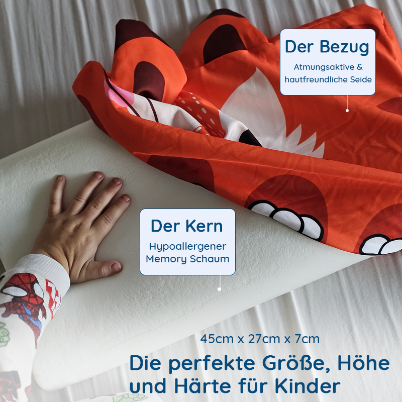 1 + 1 FREE Calmora Soothing Children's Pillow for Better Sleep, view 7 - Elena Harper