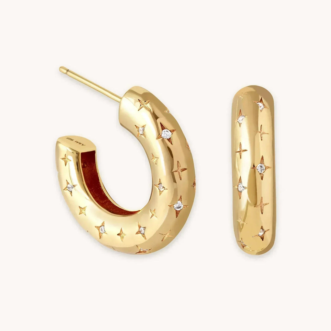 Florenzia™  |  Star Earrings 18k Gold
