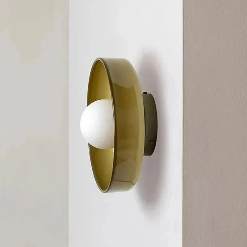 Scandinavian Glass Ceiling Lamp - Modern Home Lighting