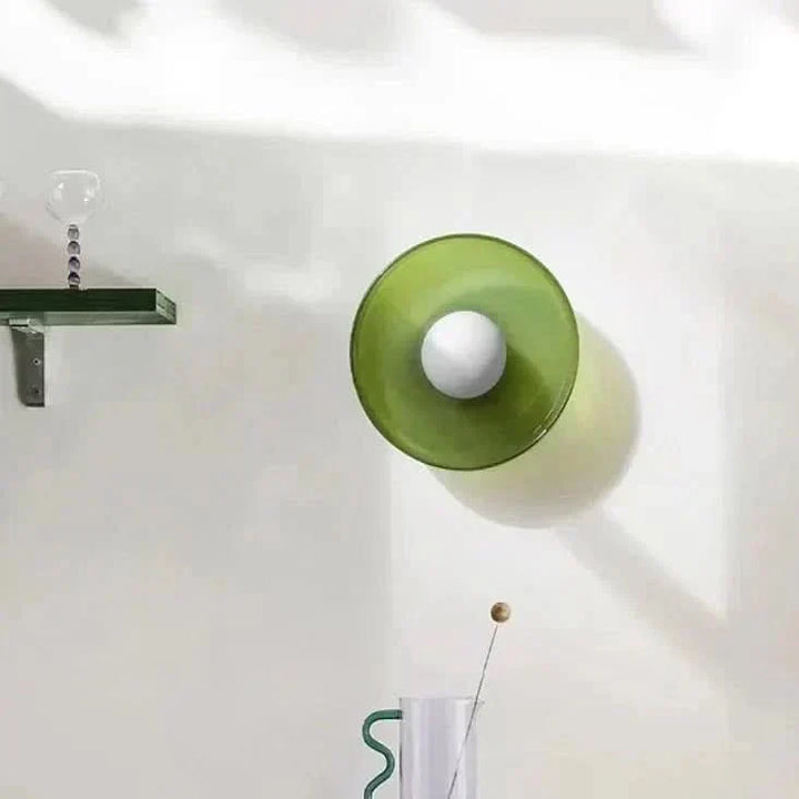 Scandinavian Glass Ceiling Lamp - Modern Home Lighting