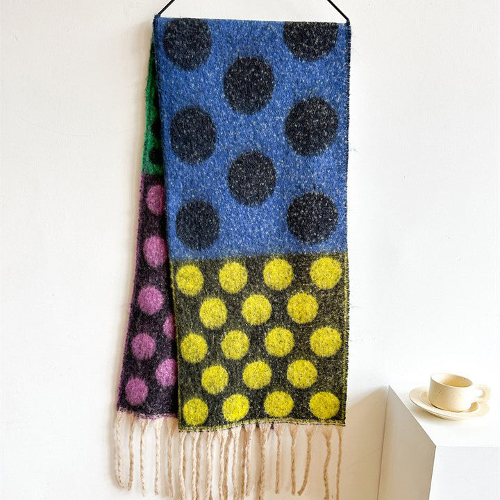 Warm Polka Dot Scarf
