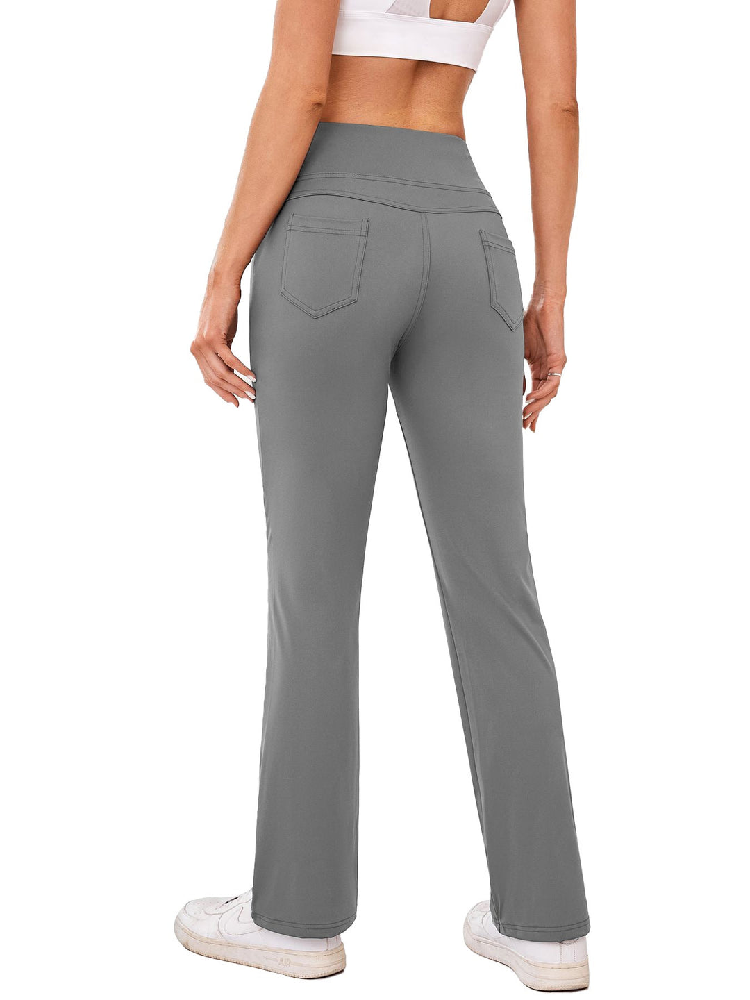 Women's Comfortable Sports Leggings with High Waist and Practical Pockets EB