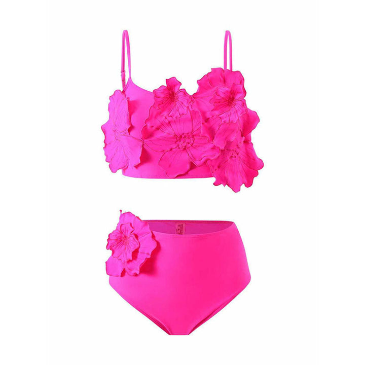 Women's Bikini Set with 3D Flower Applications EB