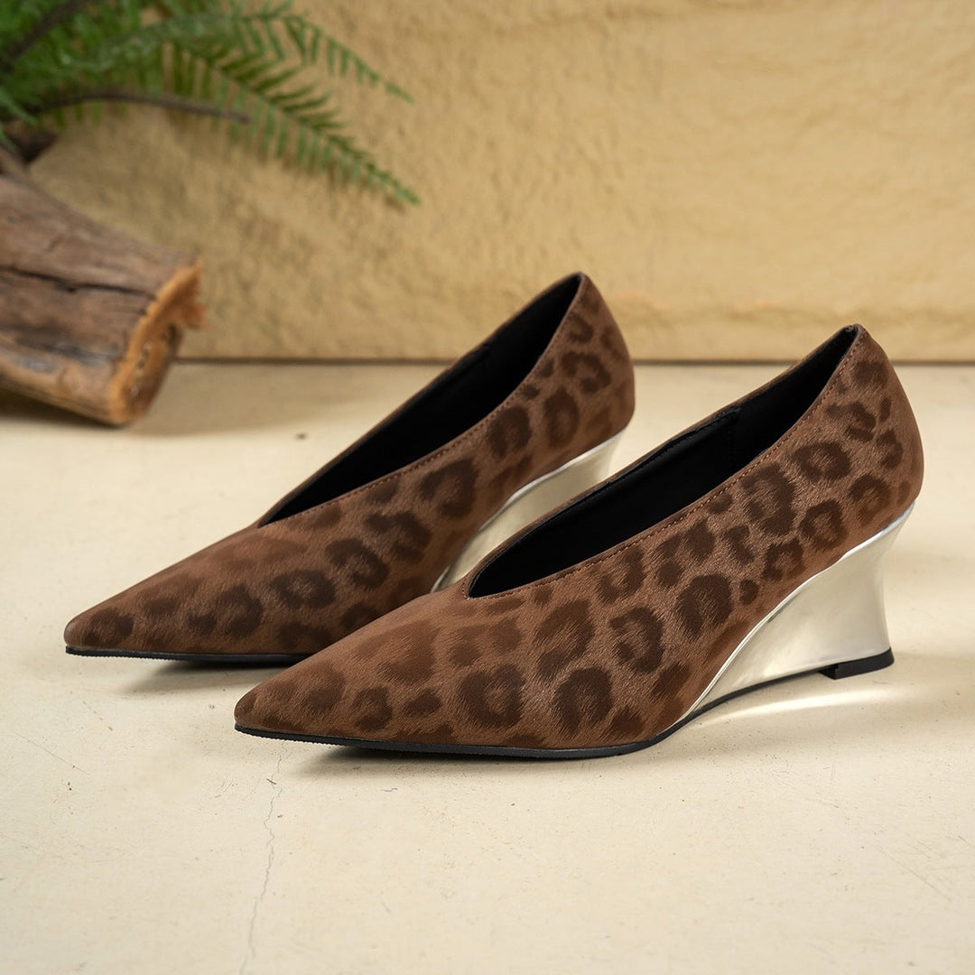 Ladies' Heels with Animal Print EB
