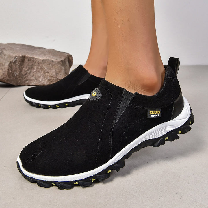 Women's Breathable Outdoor Sneakers with Elastic Slip-On and Non-Slip Sole EB