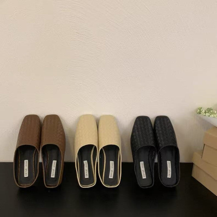 Ladies Comfortable and Elegant Mules with Braided Design EB