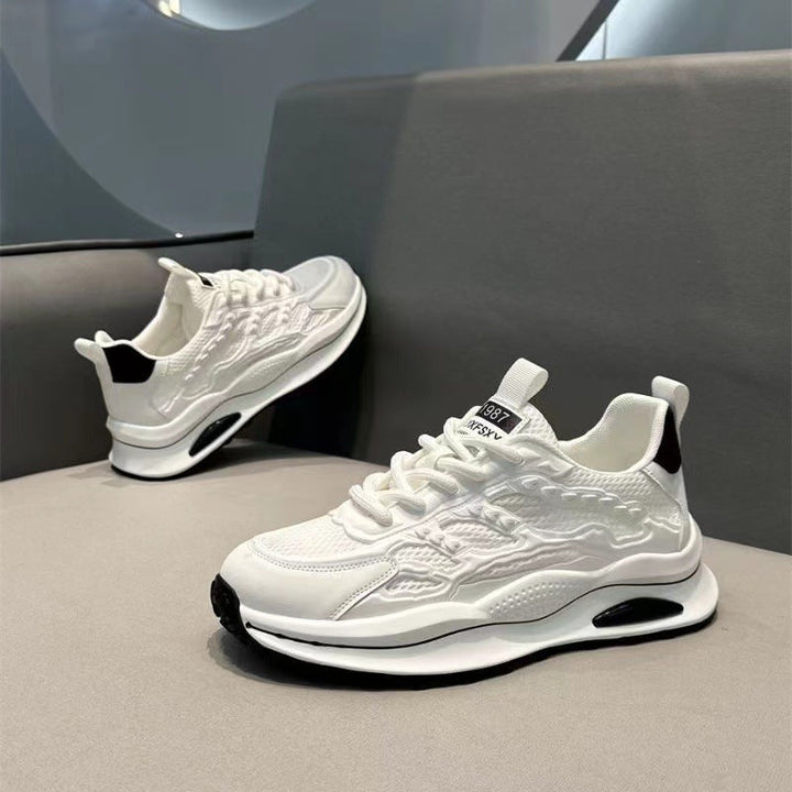Women's Breathable Casual Sneakers with Cushioned Sole and Innovative Upper Material EB