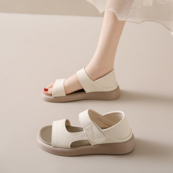 Women's Comfortable Strap Sandals with Adjustable Velcro EB - Elena Harper