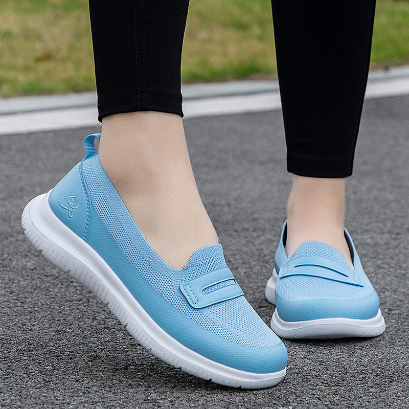 Women's Comfortable Slip-On Sneakers with Breathable Mesh Upper EB