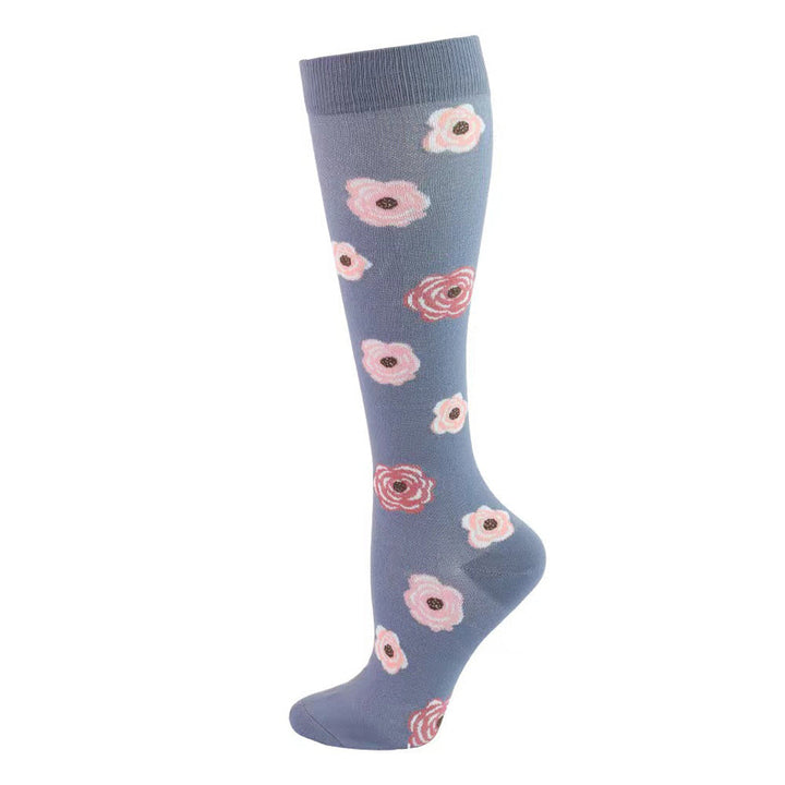 Casual Floral Print Socks