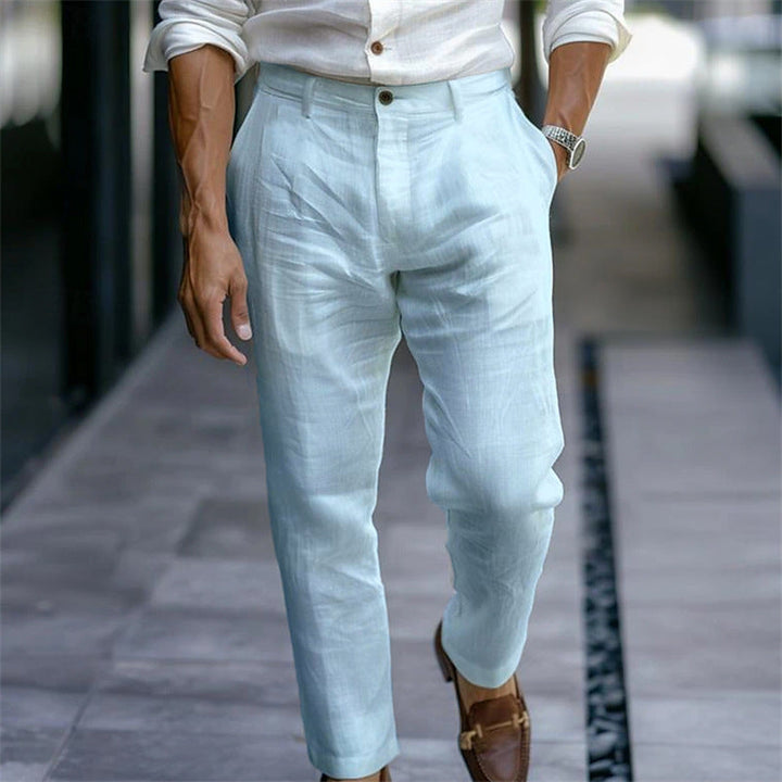 LAURENT MONACO | SUMMER LINEN PANTS FOR MEN