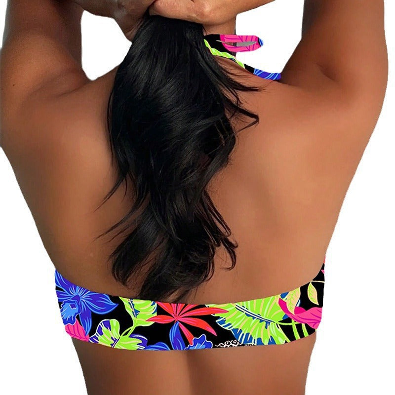 Women's Bandeau Bikini Top with Creative Cut-Out Details EB