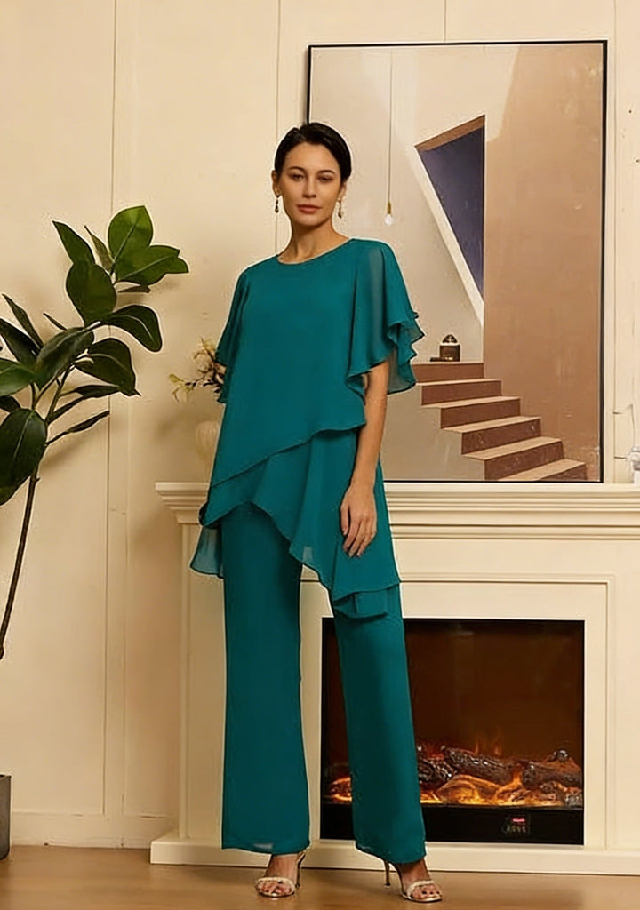 Women's Elegant Two-Piece Set with Airy Sleeves